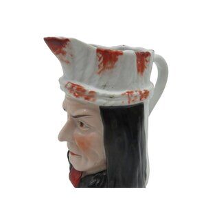 Native American Indian Chief Face Jug Creamer Made In Germany 6" Vintage